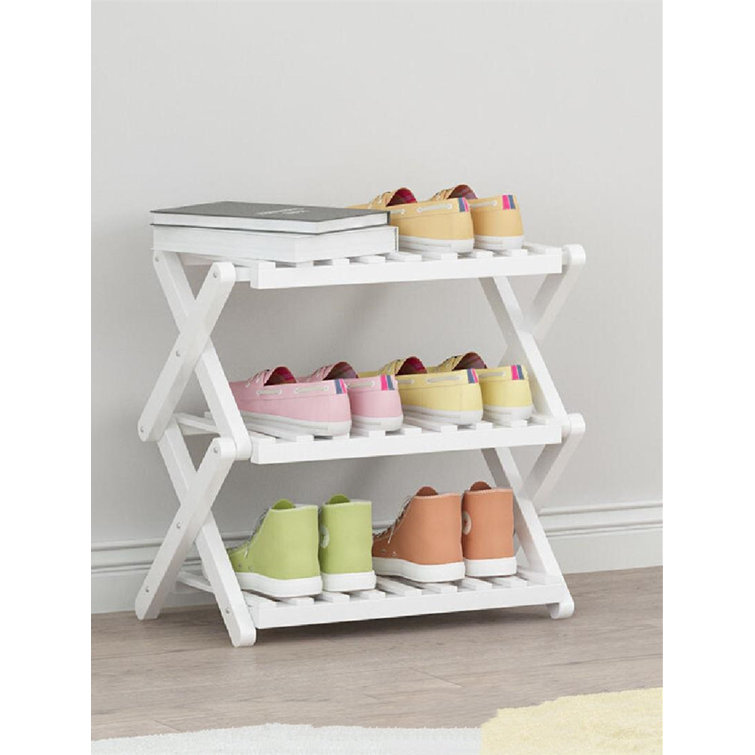 6 pair shoe online rack